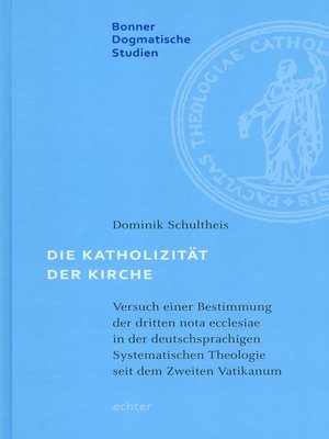 cover image of Die Katholizität der Kirche